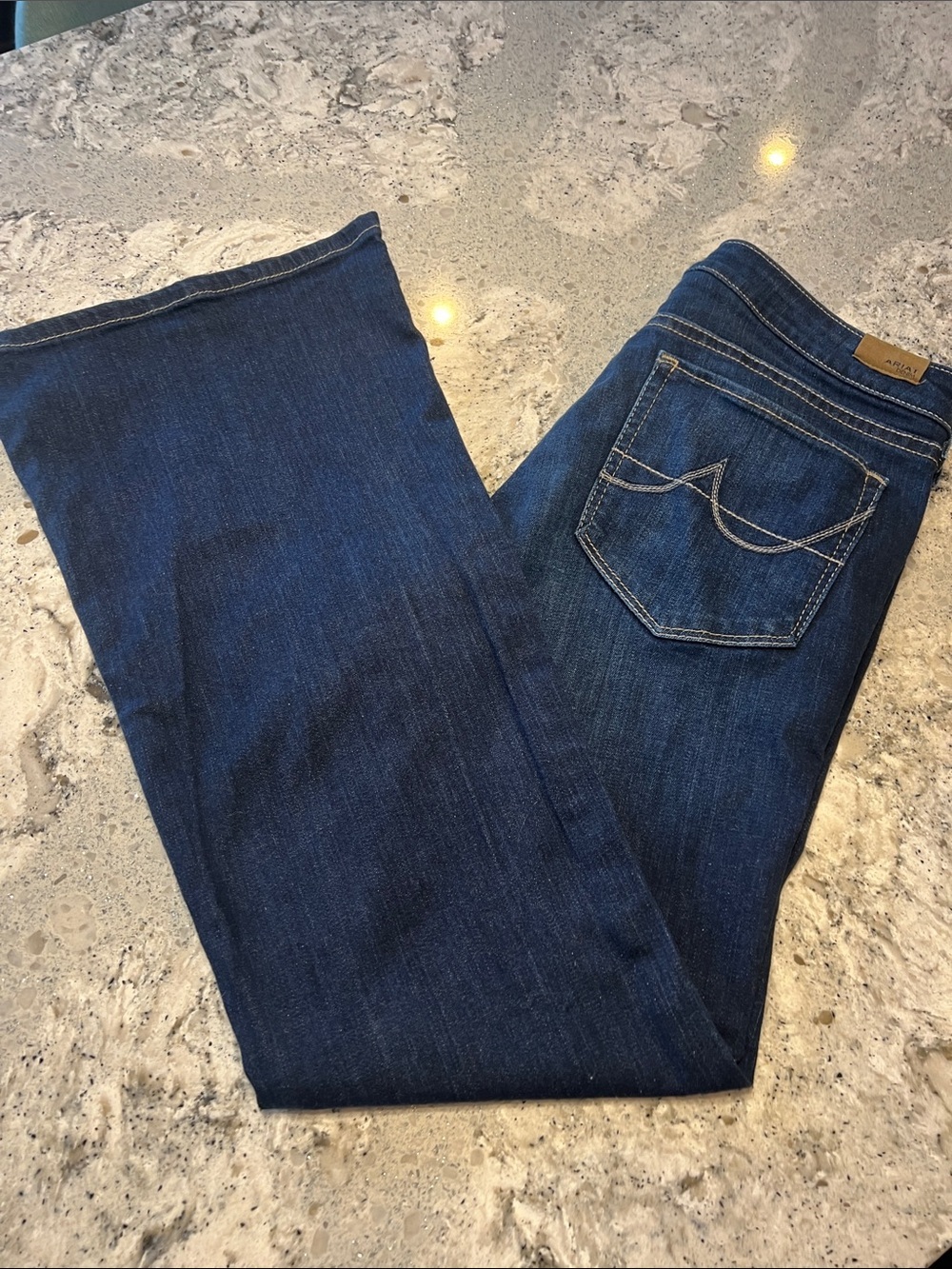 Ariat Dark Indigo Flare Leg Jeans Size 30S Inseam 29